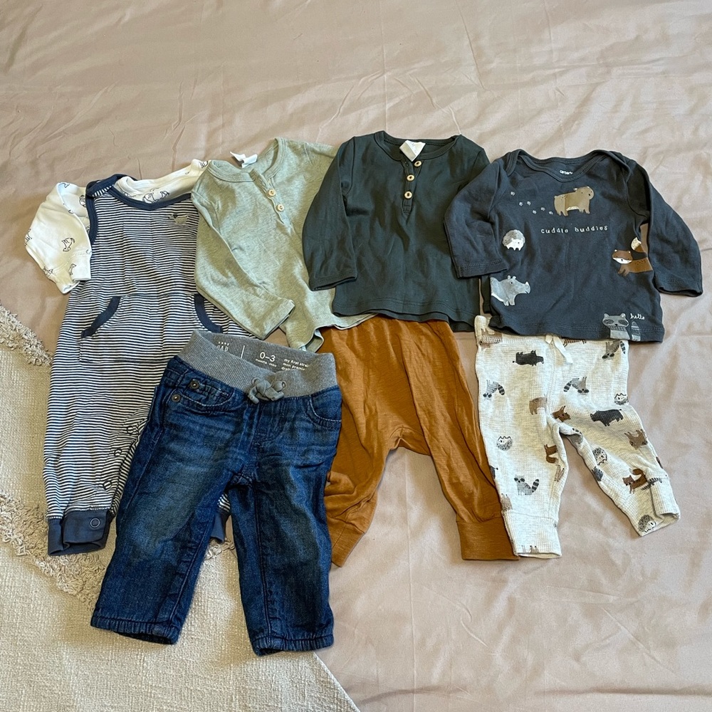 Boys Fall/Winter Lot-0-3 & 3 months